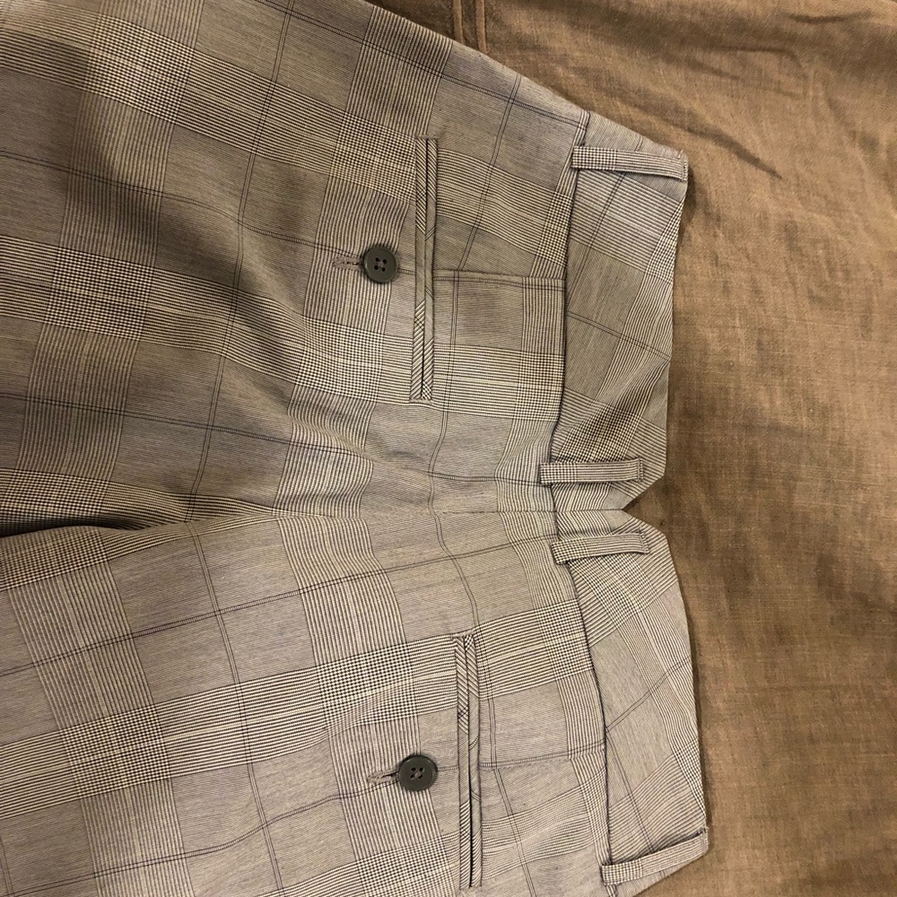 Express Crop Pants in Plaid Print